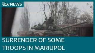 Russia claims Ukrainian marines in the besieged city of Mariupol have surrendered | ITV News