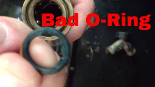 Replacing o-ring in quick disconnect fitting for pressure wash hose