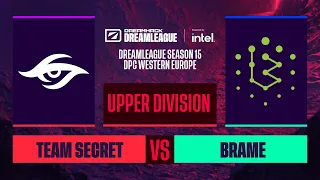 Dota2 - Team Secret vs. Brame - Game 1 - DreamLeague S15 DPC WEU - Upper Division