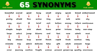 65 Synonym Words in English