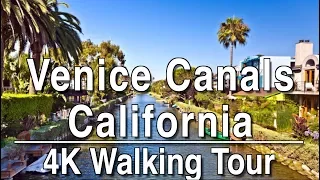 Walking Tour Venice Canals (LA) | 4k DJI Osmo