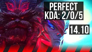 ORNN vs YONE (TOP) | 2/0/5, 500+ games | EUW Master | 14.10