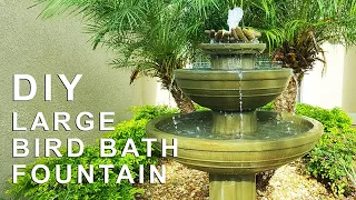 DIY Bird Bath Fountain. It would save you Thousands of Dollars.