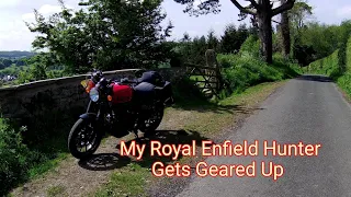 My Royal Enfield Hunter Gets Geared Up.