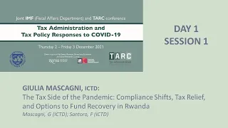 TARC/IMF CONFERENCE: Giulia Mascagni