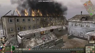 В Тылу Врага 2:Штурм mod COLD WAR-ШТУРМ ГРОЗНОГО сгорел дом
