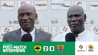 Kumasi Asante Kotoko 2-0 Accra Hearts of Oak |post-match interviews | Ghana Premier League