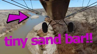 Turbo RANS S-7S | landing on a tiny island!!! (you have to fully commit on this technical sand bar!)