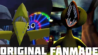 Rainbow Friends Chapter 2  - Yellow Jumpscare (Original vs Fanmade)
