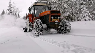 Taas lisää lunta ja linkousta. Zetor 8145 Turbo, Masa-Lumilinko