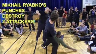 Mikhail Ryabko's Punches Destroy 2 Attackers