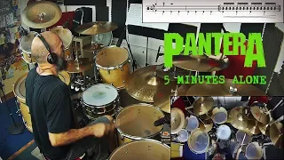 Pantera - 5 Minutes Alone - Vinnie Paul Drum Cover by Edo Sala with Drum Charts