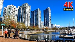 🇨🇦【4K UHD】4K Downtown Vancouver Walking Trip, Canada Feb 2022