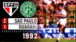 São Paulo 2x1 Guarani - 1992 - GOL DE CATÊ E GOLAÇO DE PALHINHA PRA GARANTIR A VITÓRIA SOBRE O BUGRE