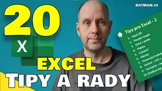 20x Tipy, triky a rady pro Excel!