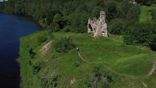 The history and legends of Ascrad castle from a bird's eye view.История и легенды замка Айзкраукле.
