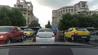 Driving in Bucharest Romania