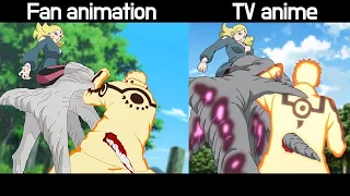 Fan animation VS Anime Boruto Episode 198 Naruto vs delta