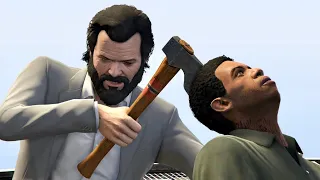 GTA V PC Michael Kills Lamar (Editor Rockstar Movie Cinematic Short Film)