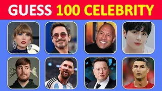 Guess 100 Most FAMOUS Celebrity in 3 Seconds | 100 Most Famous People in 2024