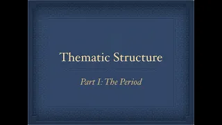 Phrase Structure Part I: The Period