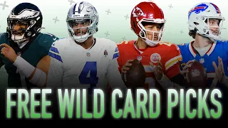 Free NFL Picks and Predictions (Super Wild Card Weekend) | NFL Free Picks Today | THE LINES #282