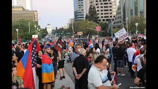 Armenian Diaspora in Sacramento against war in Karabakh