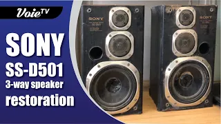 Sony SS-D501 3-way speaker system restoration