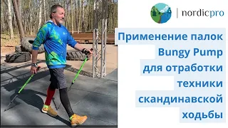 Применение палок Bungy Pump для отработки техники скандинавской ходьбы