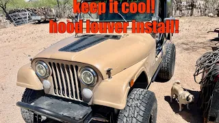 Keep Your Jeep Cool! Cj7 Poison Spyder Hood Louver Install!