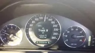 Mercedes Benz CLK 500 0-190 km/h