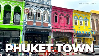 ONE DAY IN PHUKET TOWN (THAILAND) | 4K 60FPS | The old town, magnificent temples & the night market!