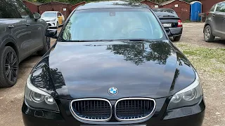 BMW 5 e60 чистка водостоков люка и ремонт вентиляции багажника от попадания воды в отсек АКБ