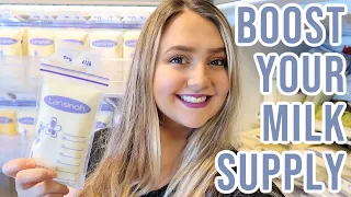 HOW TO PUMP EXTRA 1000 ML (32OZ) OF BREASTMILK A DAY! | BOOSTING MILK SUPPLY FAST | Abby Lindquist