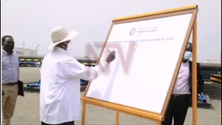 President Museveni commissions oil drilling