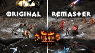 Diablo 2 Resurrected Street Date Trailer REMAKE - Original vs Remaster Comparison Side by Side