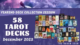 2023 TAROT DECK COLLECTION - Show and tell of my 58 tarot decks! 🎴🔮💕