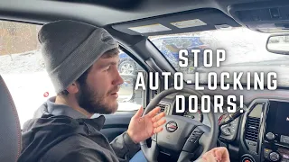 Stop your Nissan from automatically locking it's doors when driving!