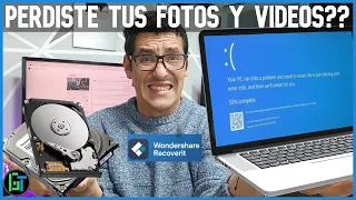 👨🏽‍💻Como Recuperar Archivos de HDD,SSD,USB dañado, Solucion Pantalla Azul de Windows✅✅