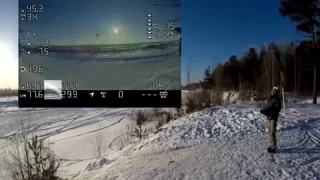 Квадрокоптер взлетел на высоту 8.4км  / High altitude drone flight FPV