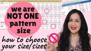 Are you between SEVERAL SIZES on a PATTERN?  Here's HOW to choose your size/sizes. CUSTOM FITTING.