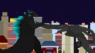 Godzilla 2014 Vs KnifeHead