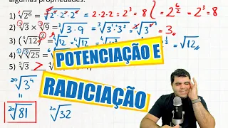 ⭐ Aula de POTENCIAÇÃO E RADICIAÇÃO da Matemática Básica DESBUGADA + Rafael Procopio + Paulo Pereira