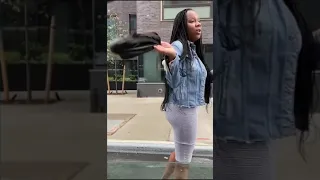 Woman Tries To Save A Parking Spot