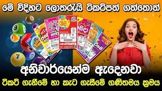 ටිකට් ගැනීමේ හා කැට ගැසීමේ ගණිතමය ක්‍රමය | How to win Lottery in Sinhala |