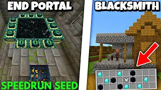 💥New BEST SPEEDRUN SEED for MINECRAFT 1.19 BEDROCK EDITION! MCPE