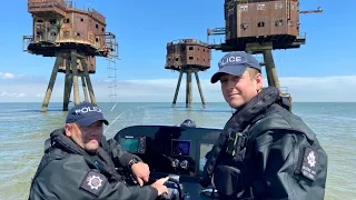 BBC News follow the Marine Unit on patrol in the Thames Estuary