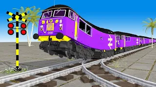 電車アニメ | Railway Crossing | 電車アニメ | railroad crossing fumikiri train #1#2 #3 #168