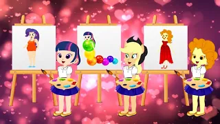 Equestria Girls Kids School cheatting Makeup Contest In Class Animation Collection 100