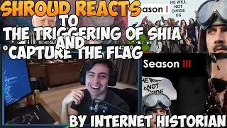 Shroud Reacts To The Triggering of Shia and Capture the Flag by Internet Historian